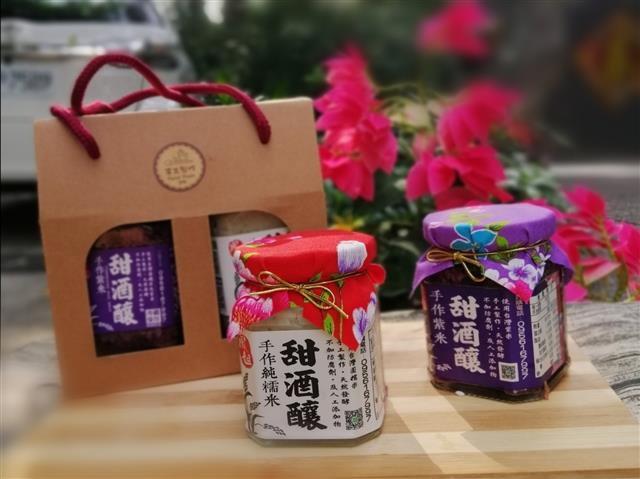 鳳姐手作坊,甜酒釀禮盒【原味/紫米各一】